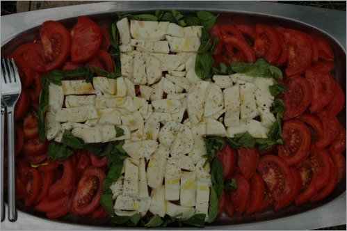 1st of august - tomato-mozzarella-salad